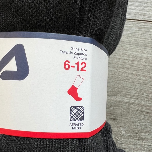 12  Pair Fila Men's Sport-style Qtr Cut Versatility Comfort & Style Socks  10-13 - Picture 3 of 4
